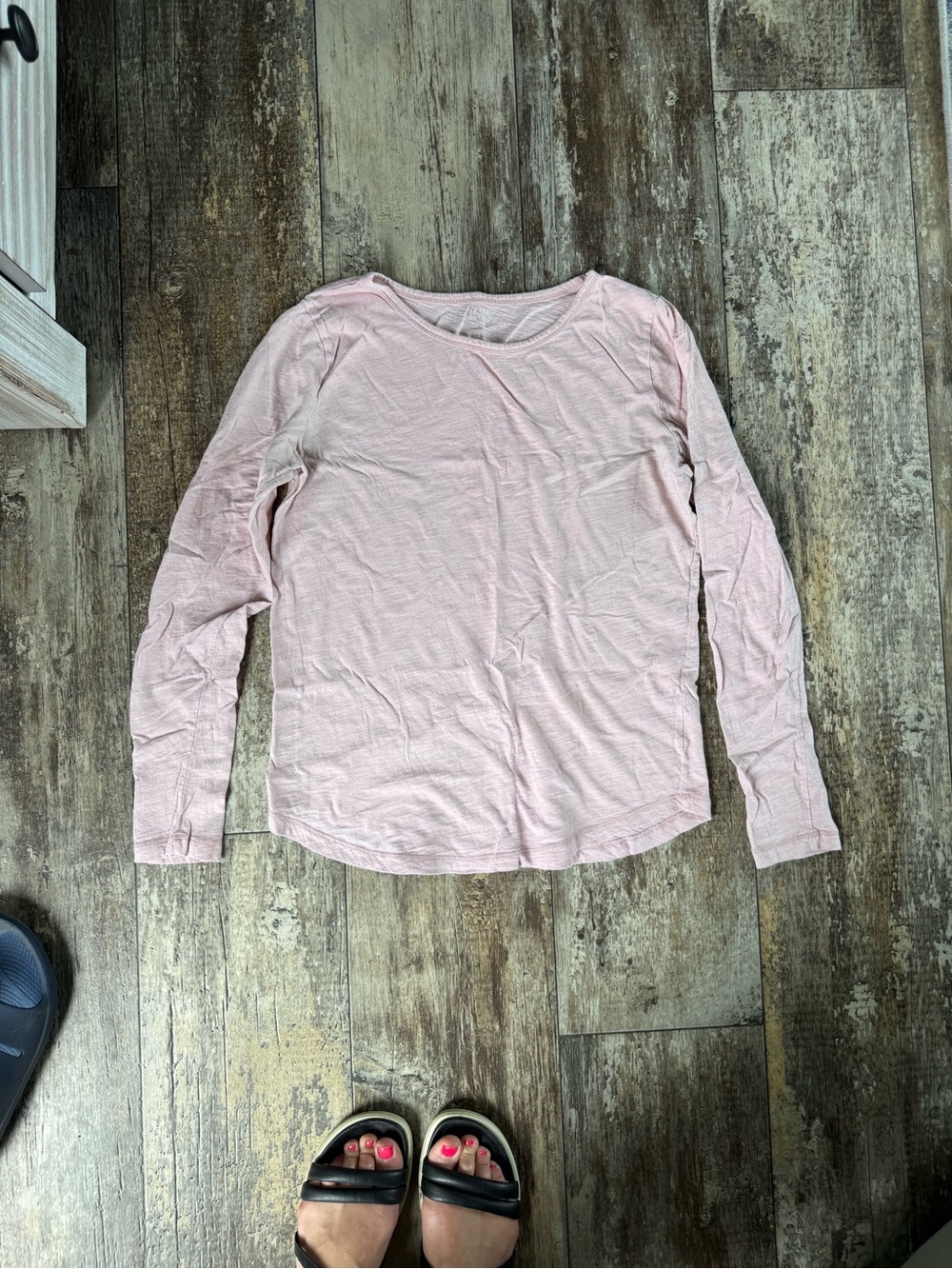 2 for $10 sale: Gap heathered Pink Long Sleeve Knit Top - easy tee